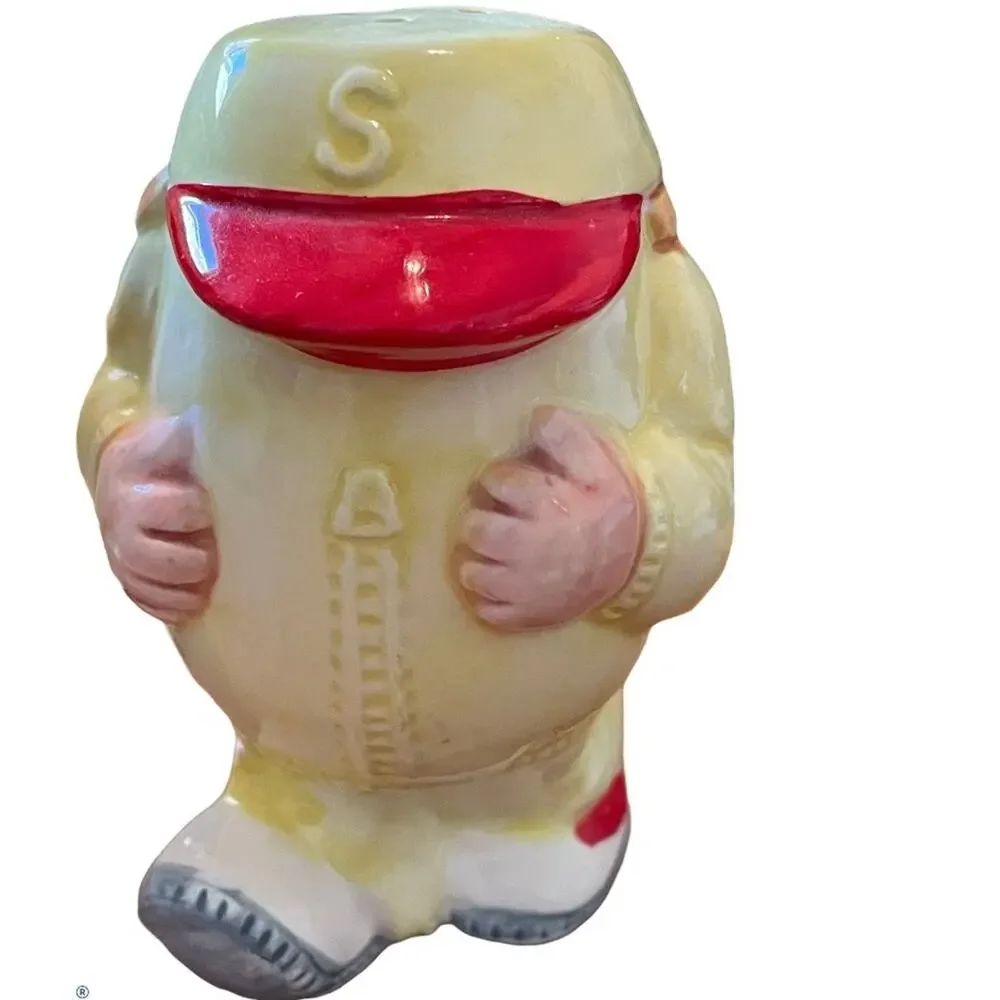 Vintage Japanese Kitsch Headless Jogger Salt and Pepper Shakers, Set